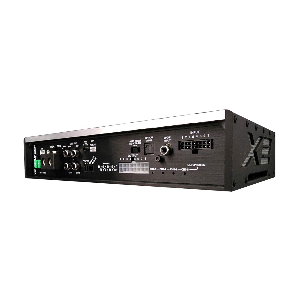 X2 8 Channel Class D Amplifier w/ 12 Channel DSP