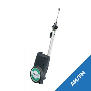 AM/FM Electric Wing Mount Antenna - Silver Mast