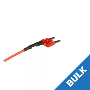 FMBW10-BLK 10A MINI BLADE Fuse with BREAKOUT Wire [qty 10] Main Image