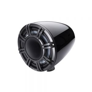 KM Marine 11" (280 mm) Surface Horn Speaker System - Black LED Grills