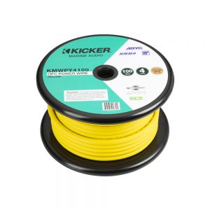 Marine 4 AWG Yellow Power Cable - 100 ft