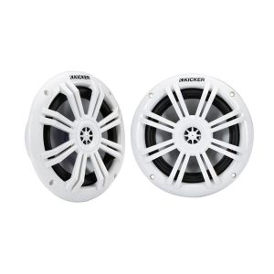 KM Marine 6.5" (165 mm) Coaxial Speaker System with White Grills