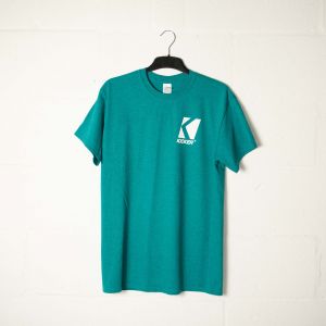 KATEE-T-L Kicker Audio Teal T-shirt with White Logos - Large Main Image