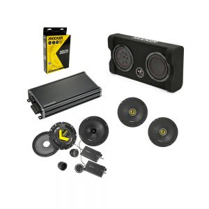 KICKER Audio Amplified Speaker & 8" Subwoofer Bundle