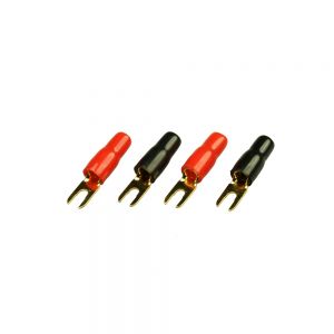 TE8SBR2 8awg RED & BLACK Fork terminals [qty 4] Main Image