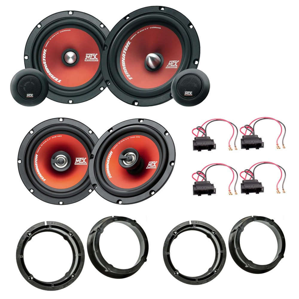 VW Golf MK4 (1997-2003) Front & Rear Speaker Upgrade Kit - Plug & Play