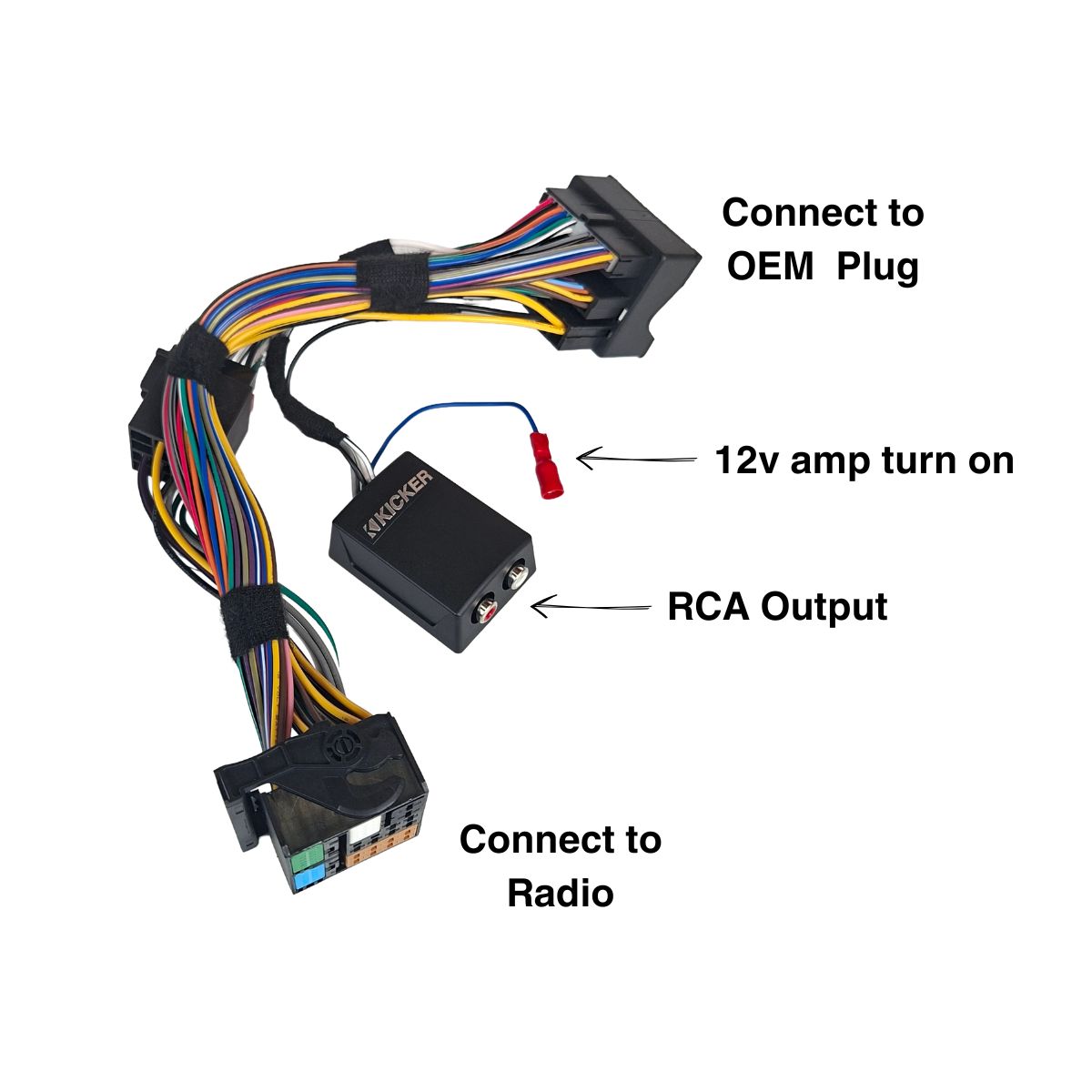 VAG Plug and Play 2-Channel Line Output Converter - Kicker KISLOC2