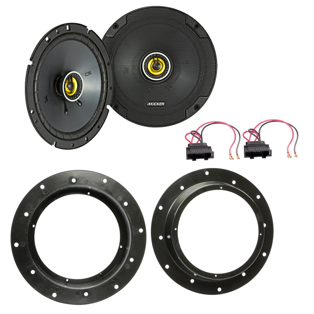 VW Caddy (2003 onwards) Speaker Upgrade Kit - Plug & Play - Kicker Audio