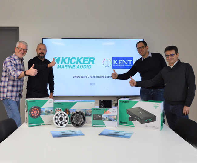 Celsus UK appoint KENT Marine Equipment as Kicker Audio Marine distributor in France